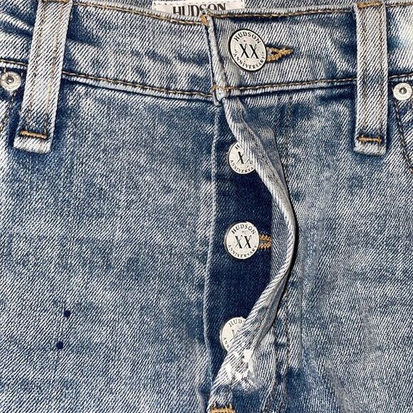 Hudson Womens Size 26 Thalia 90s Loose Paint Distressed Jeans - Picture 12 of 16